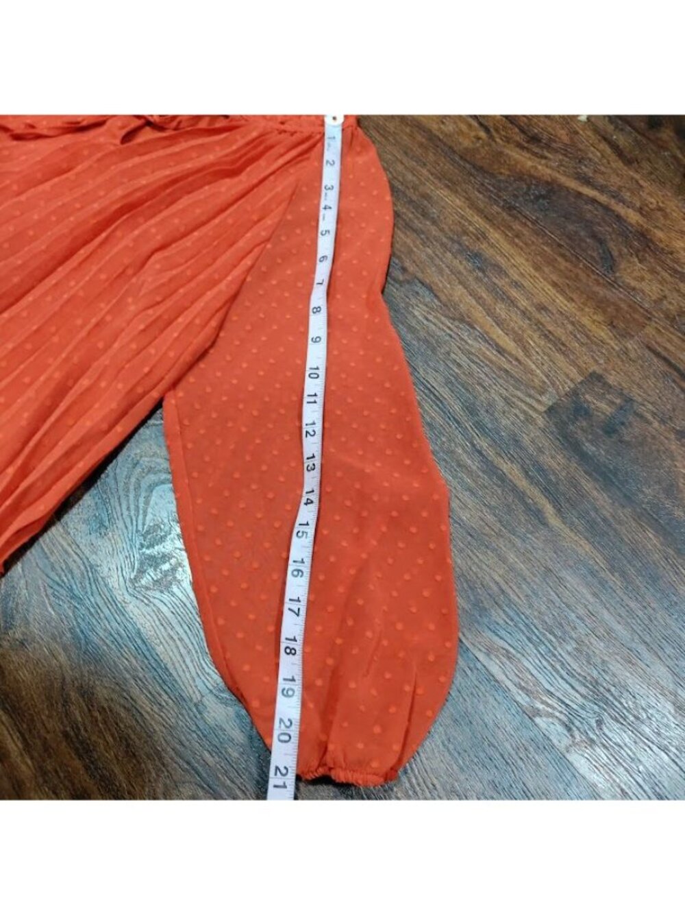 Nanette Pleta Cup Size 6 Boho Hippie Festival Whimsy Print Dress Orange - Picture 13 of 13
